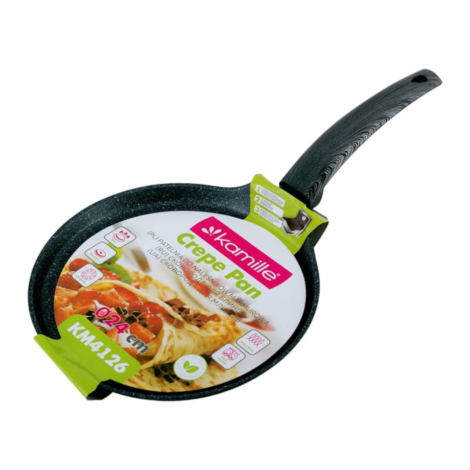 Patelnia marmurowa do smażenia naleśników naleśnikowa 24cm indukcja KAMILLE