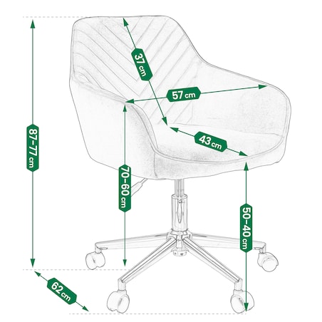 Fotel NAPOLI beżowy na srebrnej stopie