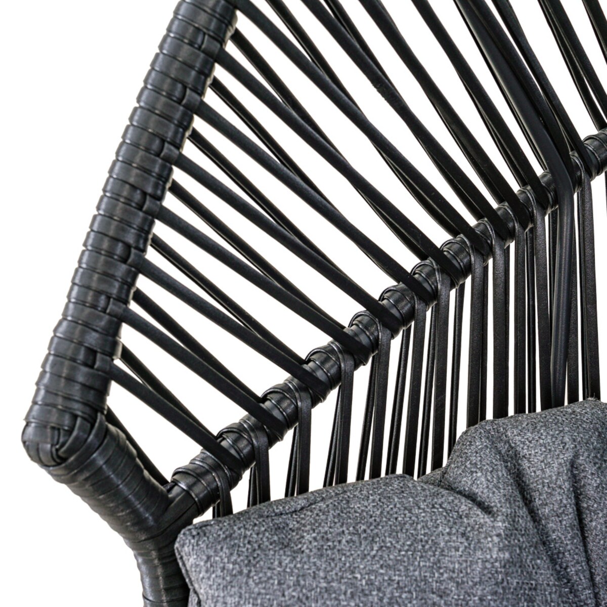 FOTEL WISZĄCY HOLAND KOKON CZARNY