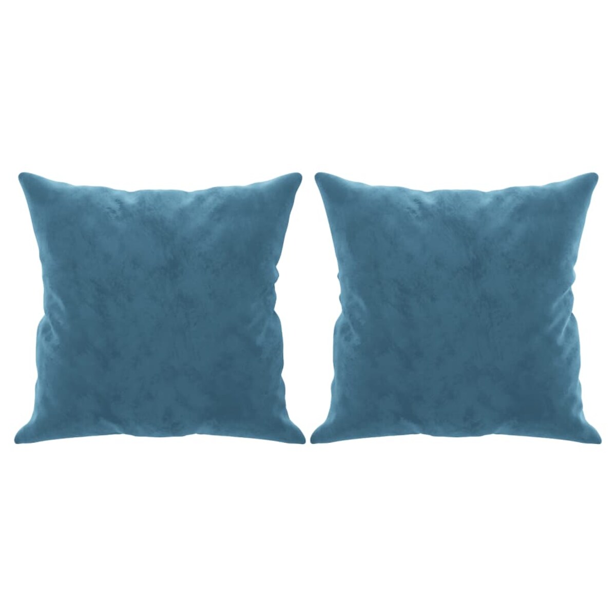 vidaXL 2-osobowa sofa z poduszkami, niebieska, 120 cm, aksamit