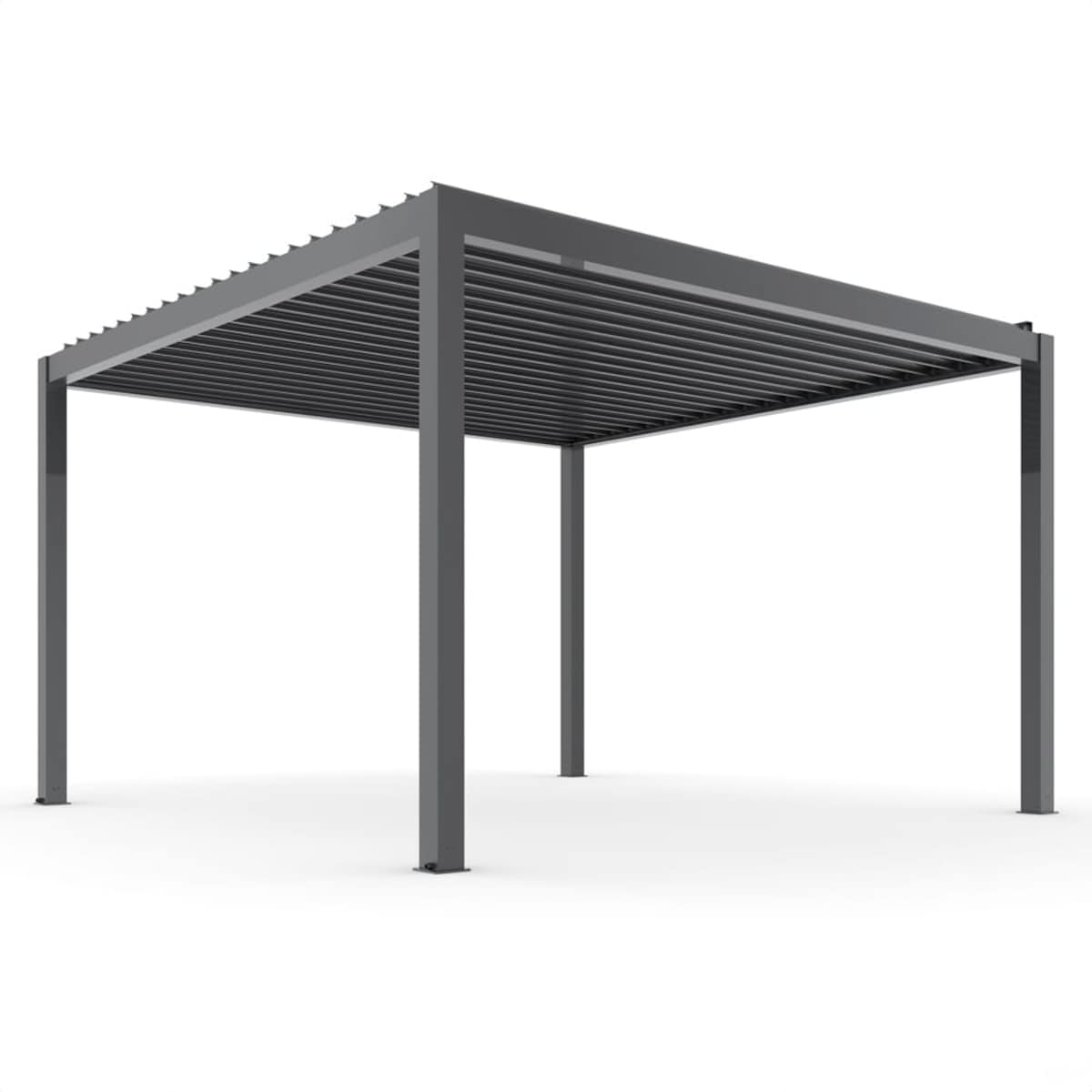 Pergola ogrodowa elektryczna Luxe 3x4m LED antracytowa