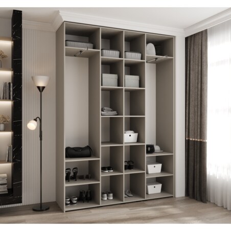 Szafa czterodrzwiowa Como 3 170 gł.40 kaszmir+złoty