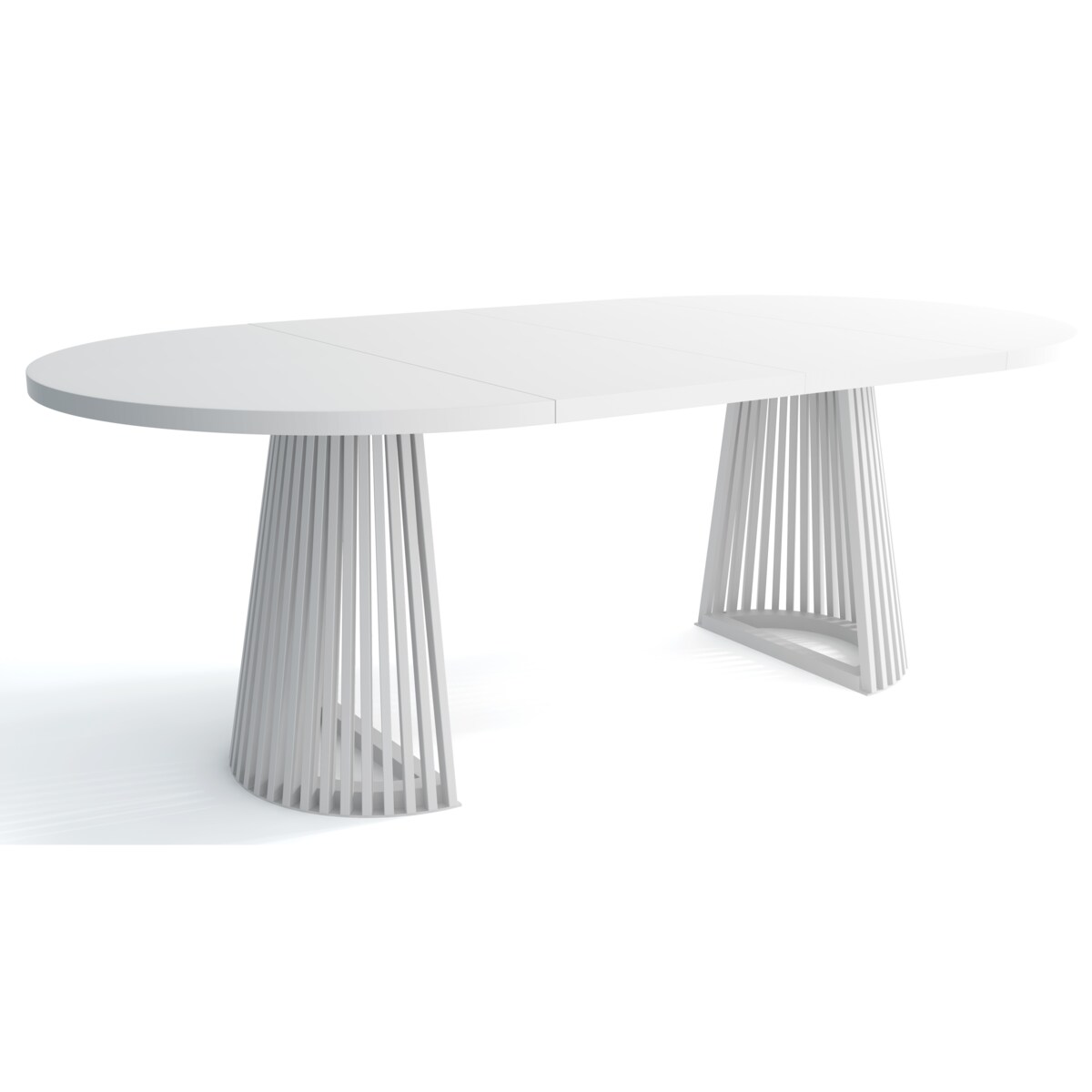 Stół DUSTO rozkładany z lamelami 120/220 Biały