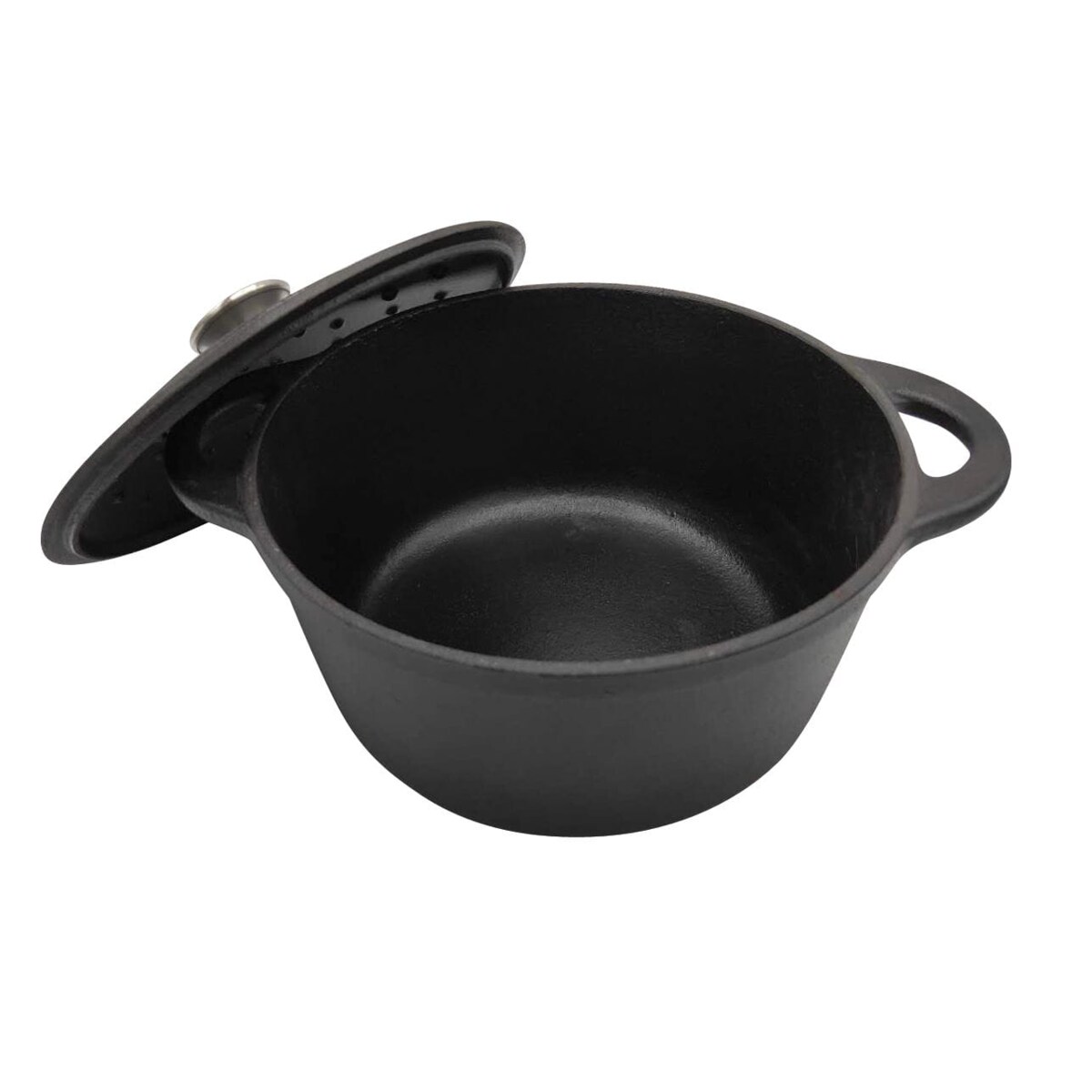 Garnek żeliwny na indukcję czarny 22cm 2.4L KINGHOFF