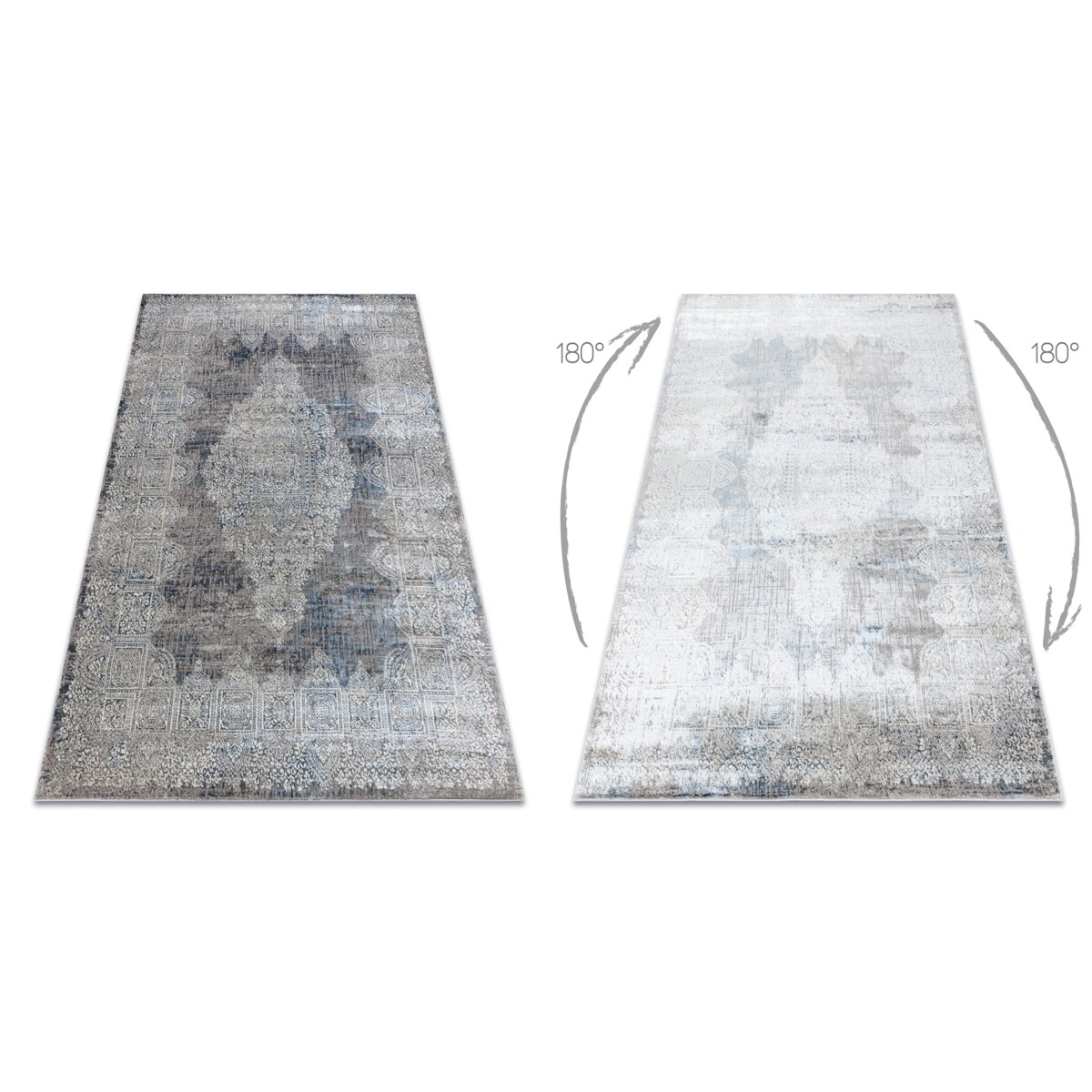 Dywan BLISS Z214AZ221 krem / niebieski - 120x170 cm