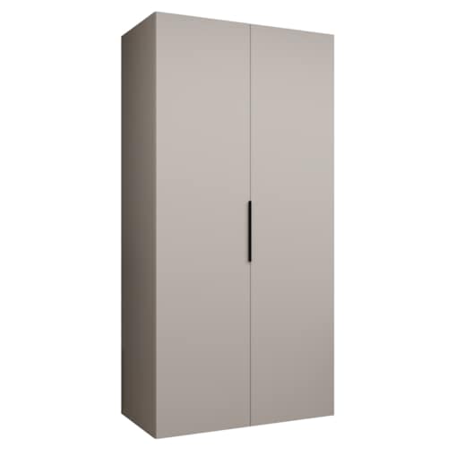 Szafa uchylna otwierana MARBELLA 1 100 wys. 202 cm Kaszmir + u. Czarny