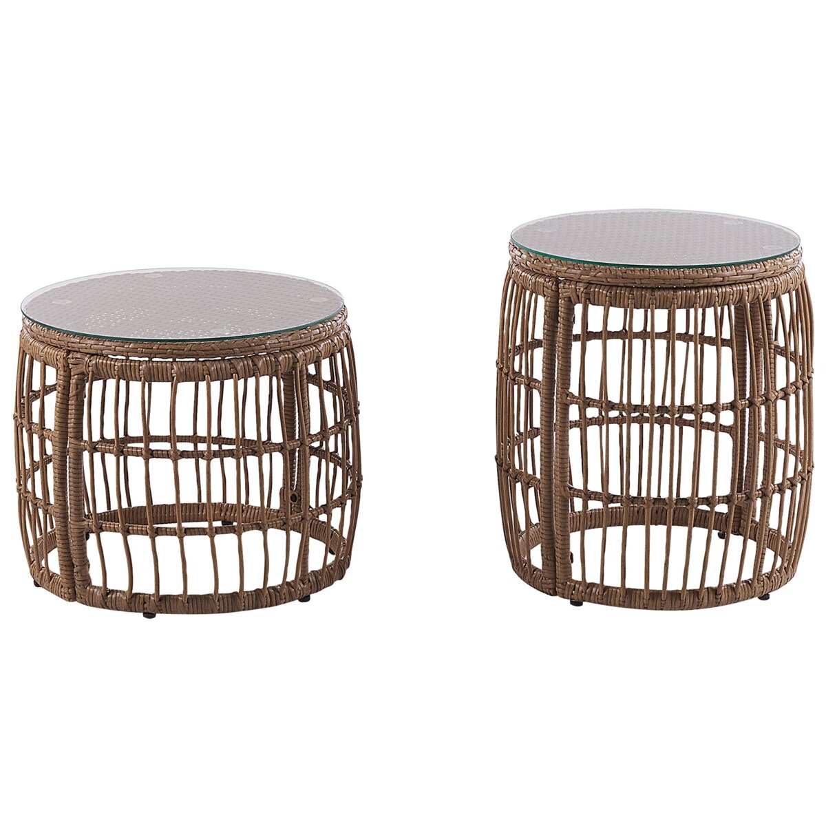 Zestaw ogrodowy rattanowy 4-osobowy beżowy RAVELLO