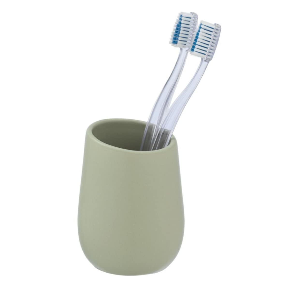 Kubek ceramiczny na szczoteczki BADI, WENKO, kolor zielony