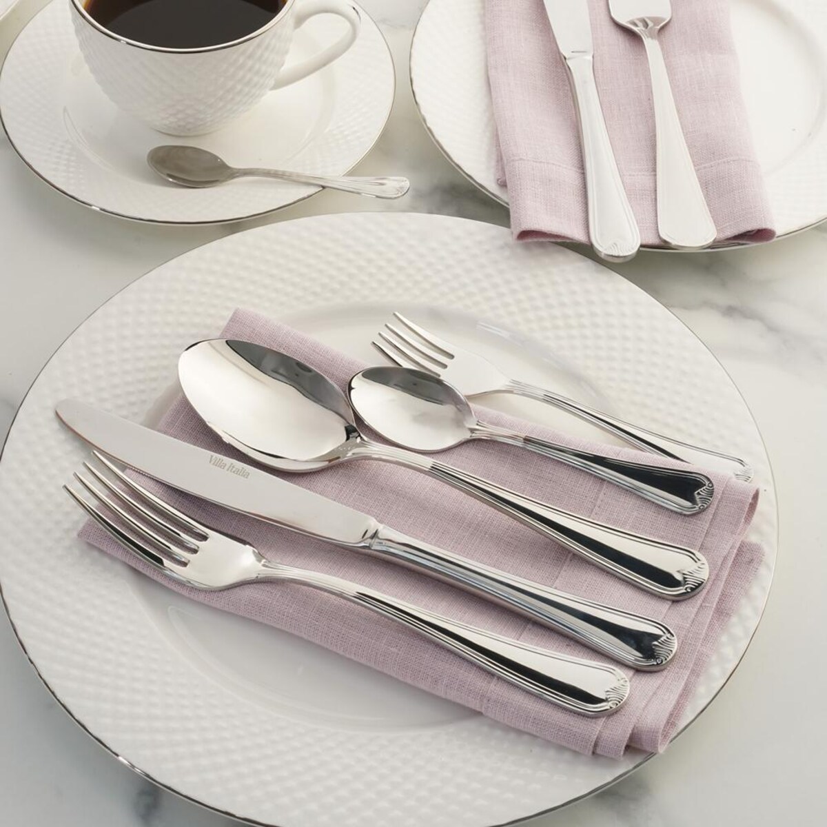 VILLA ITALIA Zestaw sztućców na 12 osób 72 elementy PRETORIA