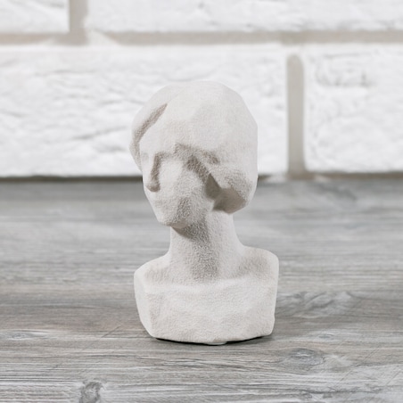 FIGURKA GŁOWA mężczyzna PORCELANOWA
