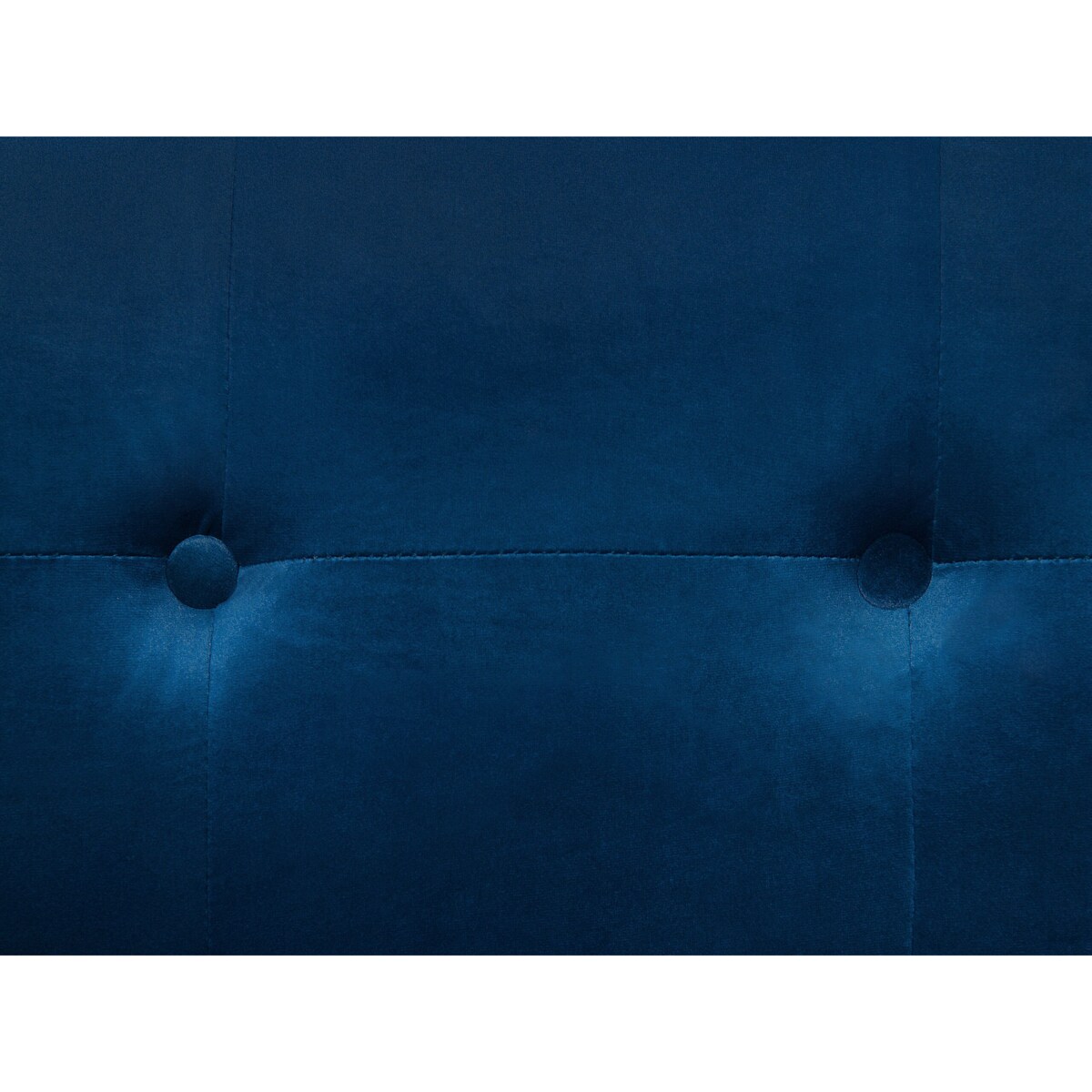 Sofa 3-osobowa welurowa ciemnoniebieska AVALDSENES