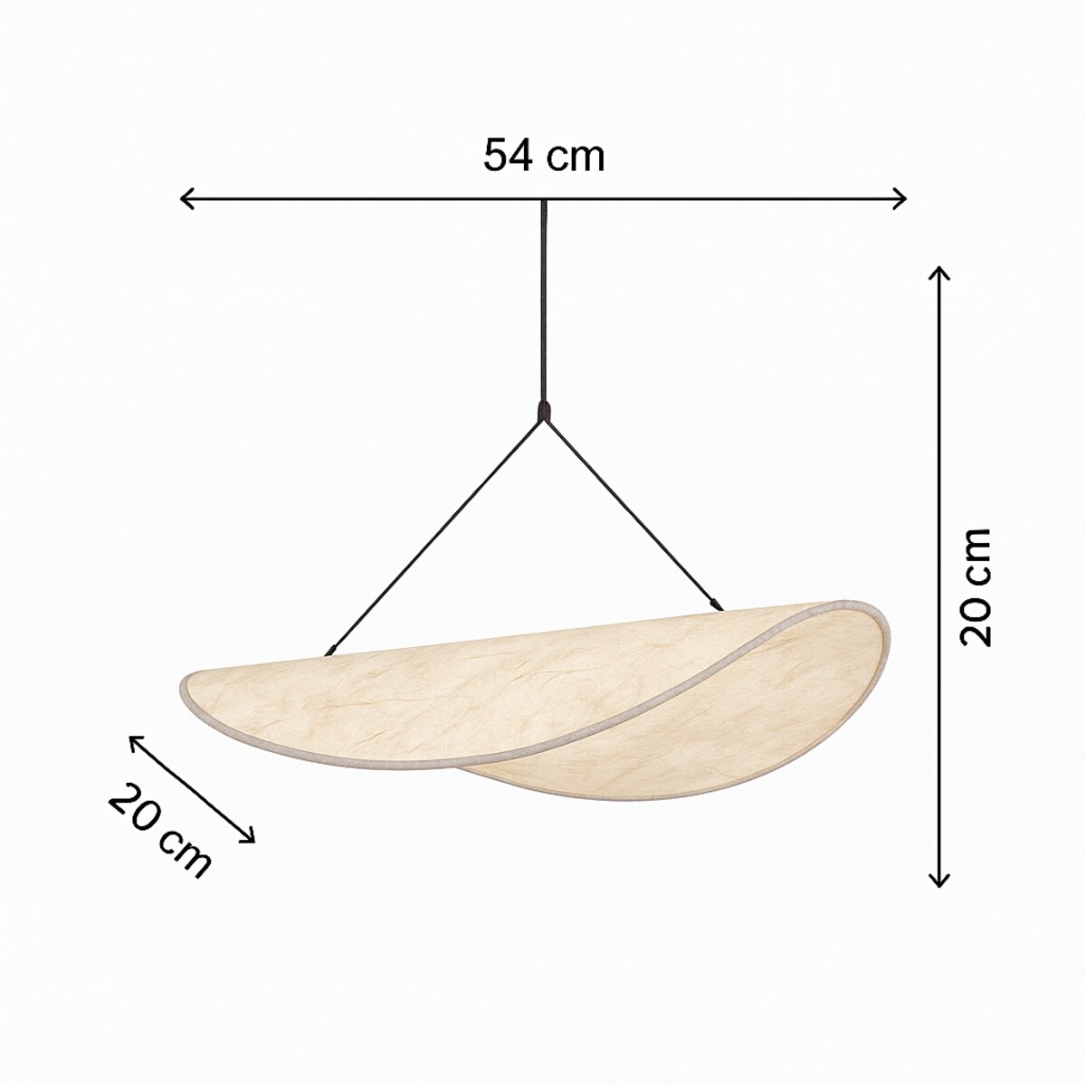 LAMPA WISZĄCA HIKARI S BIAŁA