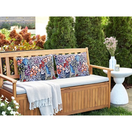 2 poduszki ogrodowe w kwiaty 40 x 60 cm wielokolorowe CASTELARO