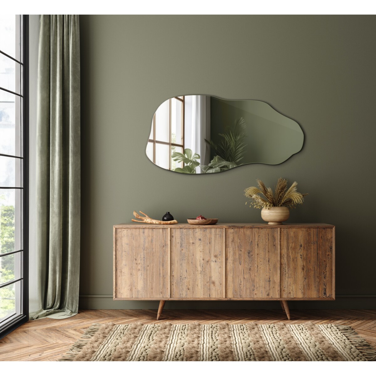 Lustro Faliste Gruszka 45x90 cm