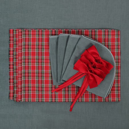Bieżnik Red Tartan - 50 cm x 150 cm