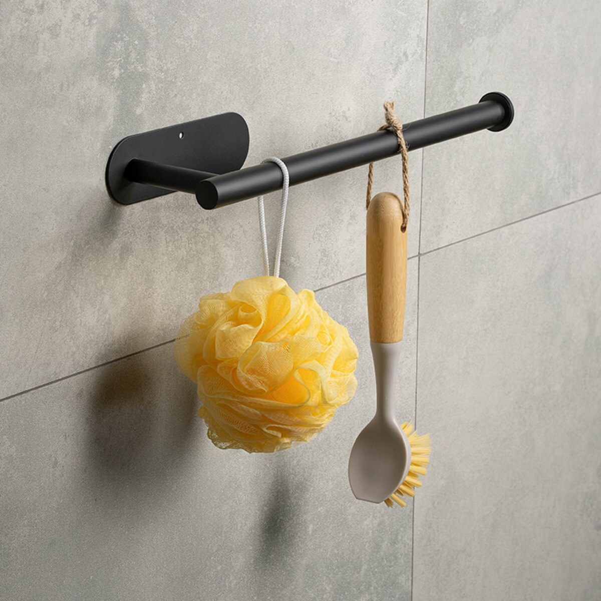 Wieszak uchwyt na ręcznik papierowy kuchenny czarny loft