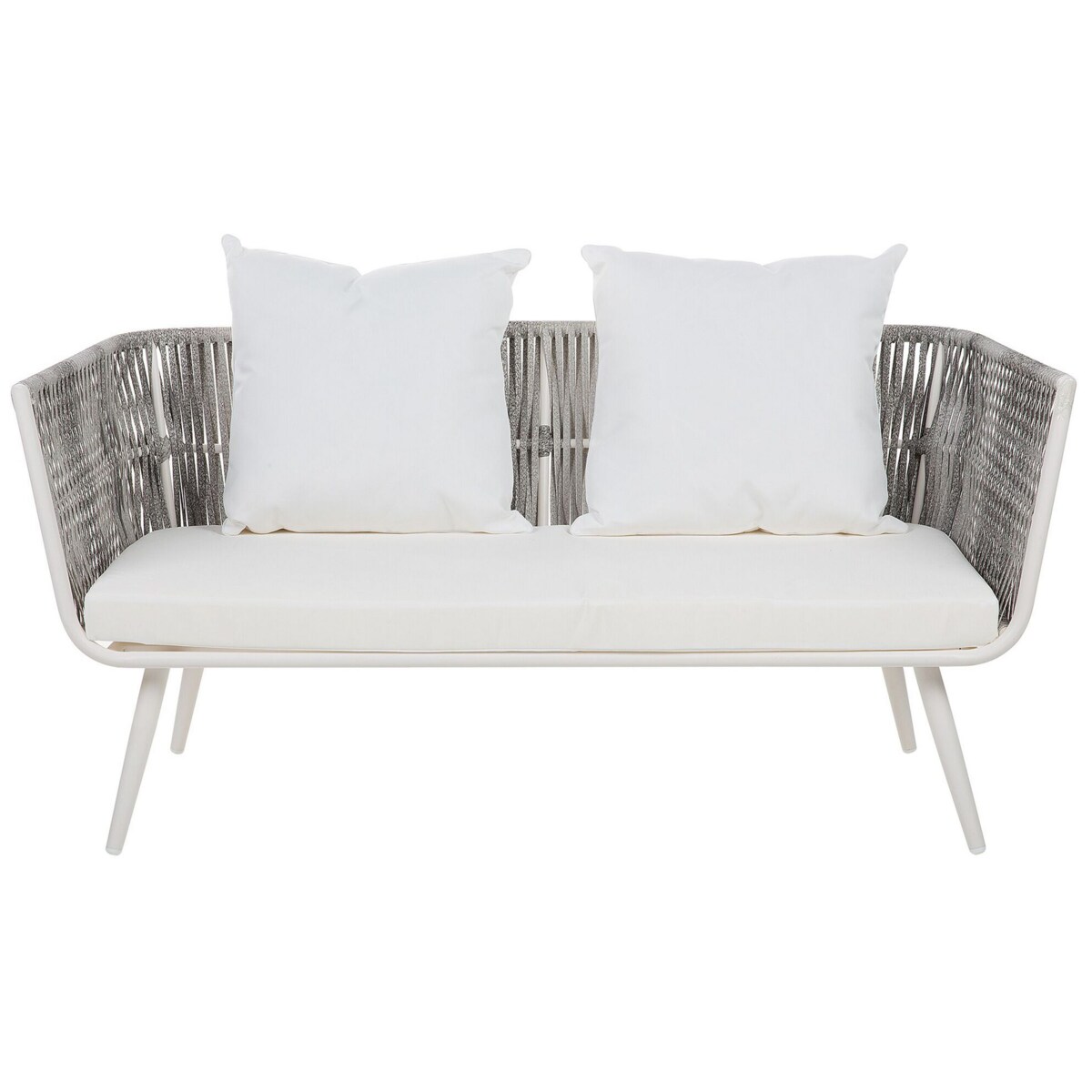 Zestaw ogrodowy ze stolikiem dla 4 osób RAGUSA Technorattan Złamana biel