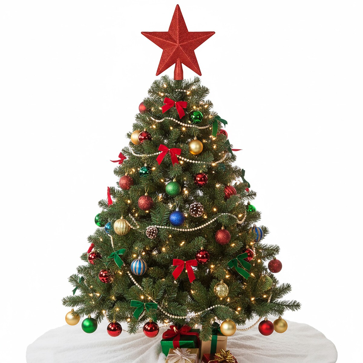 Gwiazda Na Czubek Choinki Brokatowa Na Choinkę Szpic Dekoracja Świąteczna