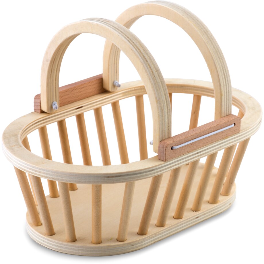 Zabawka drewniana kosz owoce do krojenia na rzep Ricokids