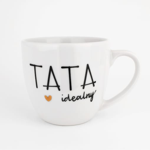 Kubek 300 ml - Tata idealny ZŁOTE SERCE