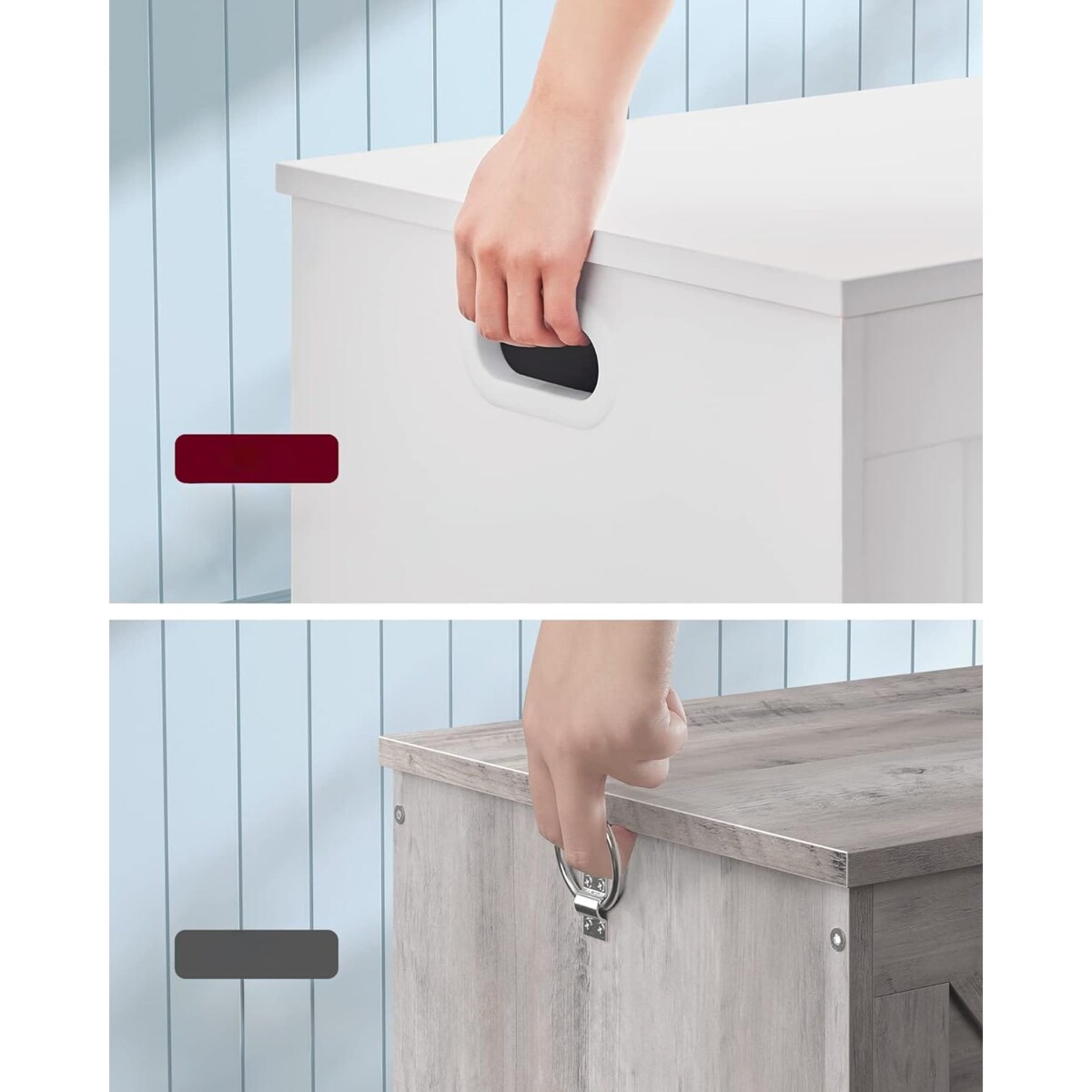 Skrzynia Z Siedziskiem 76X40X48 Cm Biały