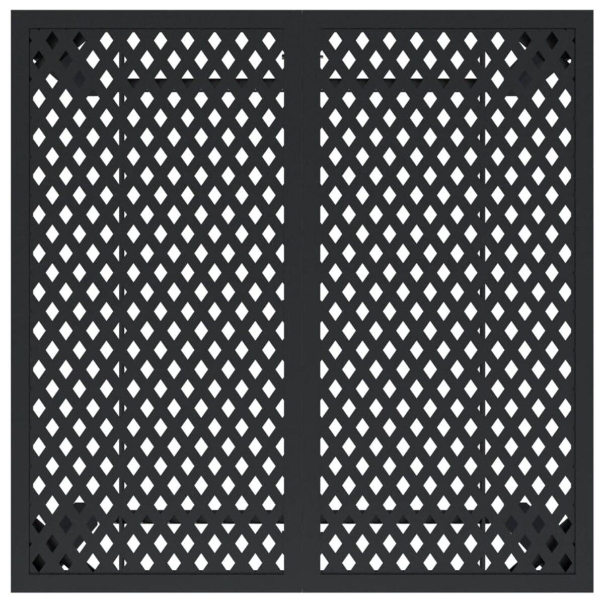 vidaXL Stolik ogrodowy, antracytowy, 80x80x72 cm, stal