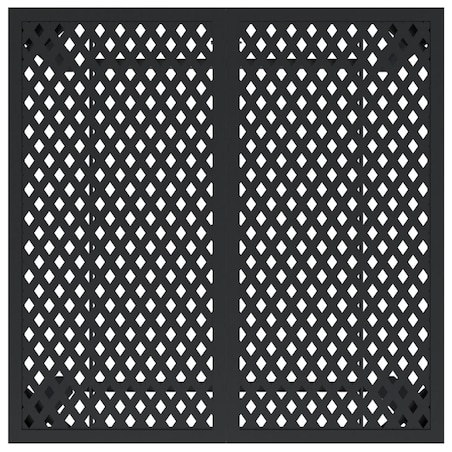 vidaXL Stolik ogrodowy, antracytowy, 80x80x72 cm, stal