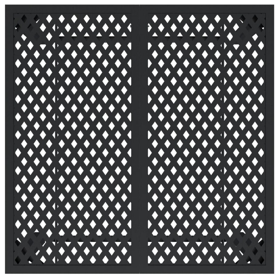 vidaXL Stolik ogrodowy, antracytowy, 80x80x72 cm, stal