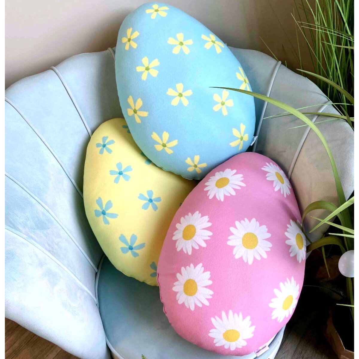 Poduszka jajko pisanka Wielkanoc różowa