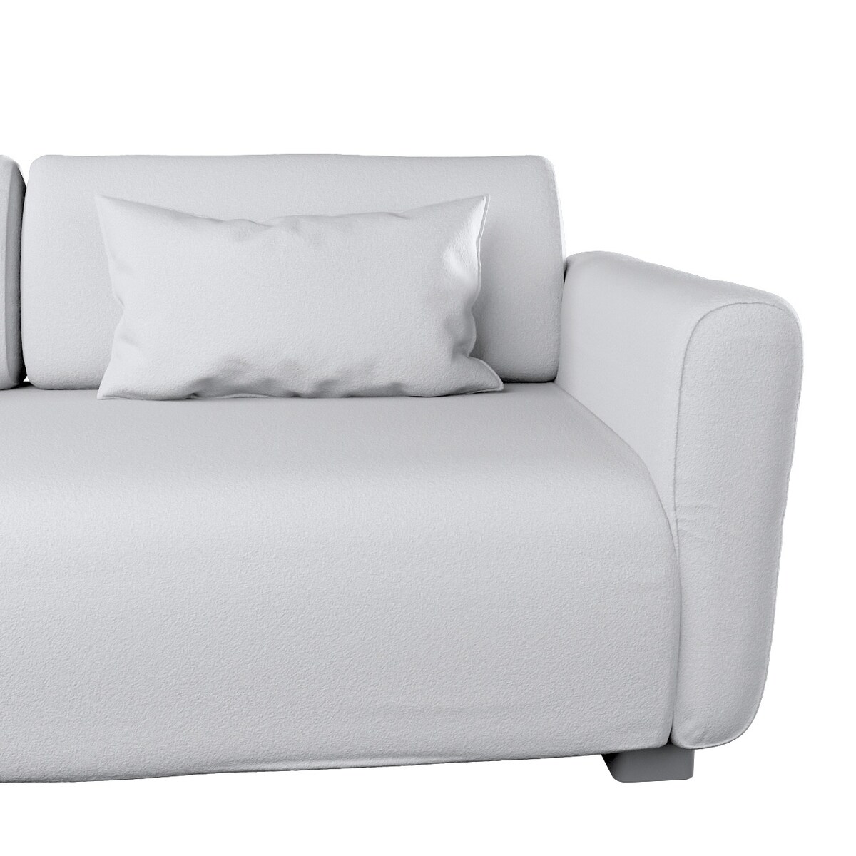 Pokrowiec na sofę 2-osobową jeden podłokietnik Mysinge, biała bukla, sofa Mysinge 2-os. jeden podłokietnik, Boucle Teddy