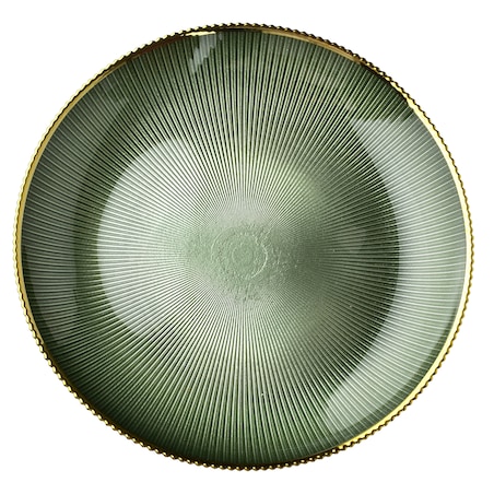 Talerz dekoracyjny szklany 31 cm GREENIE