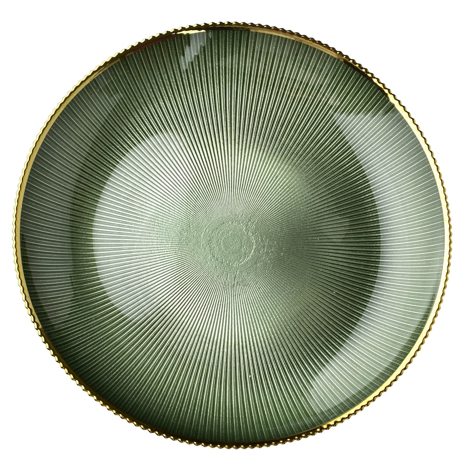 Talerz dekoracyjny szklany 31 cm GREENIE