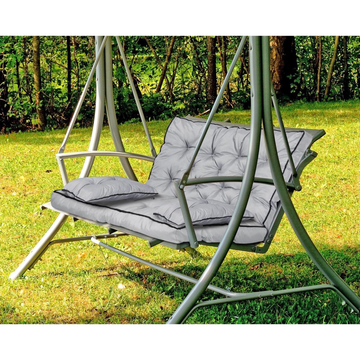 Poduszka Huśtawkę Ogrodową 120X60X50 Cm + 2 Poduszki Na Ławkę Ogrodowa