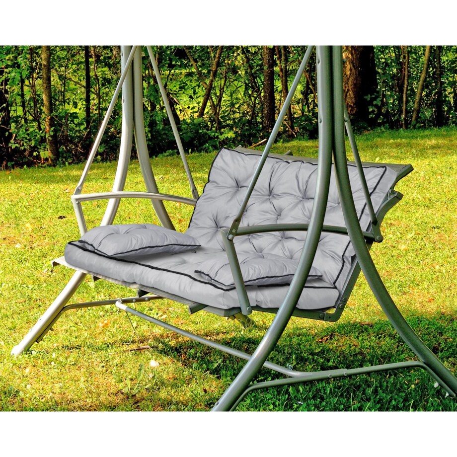 Poduszka Huśtawkę Ogrodową 120X60X50 Cm + 2 Poduszki Na Ławkę Ogrodowa