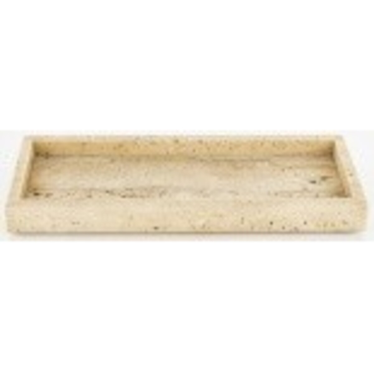 Taca dekoracyjna z trawertynu 30x13x3 cm VANTIERA small