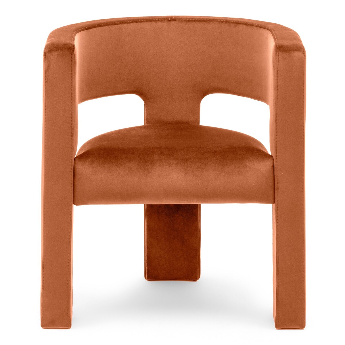 Fotel wypoczynkowy aksamitny miedziany Tiana