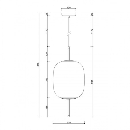 EPLI B sufitowa lampa wisząca