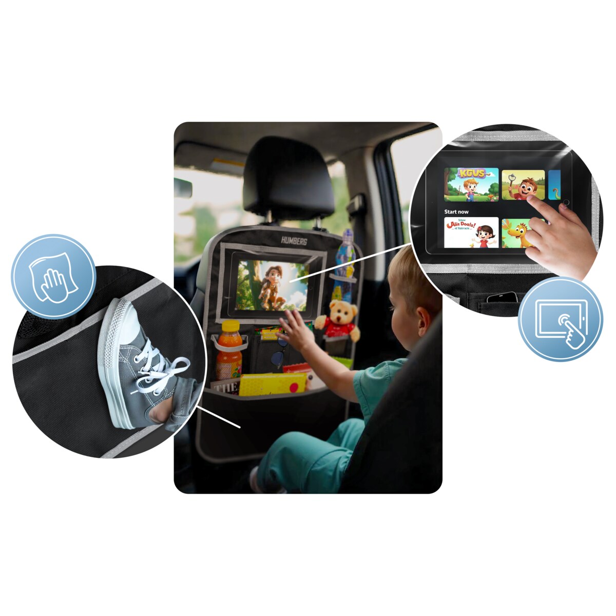 Organizer na fotel samochodowy torba do auta osłona na siedzenie Humberg