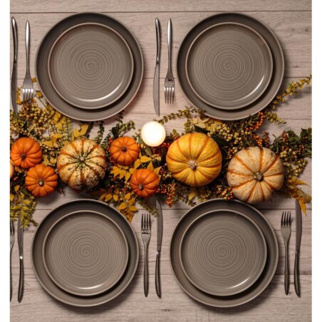 Zestaw obiadowy szary William Mason, 12 el, Mason Cash