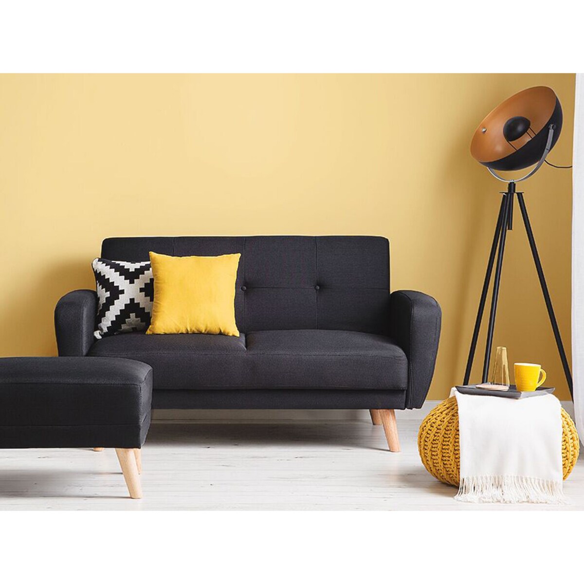 Otomana czarna FLORLI