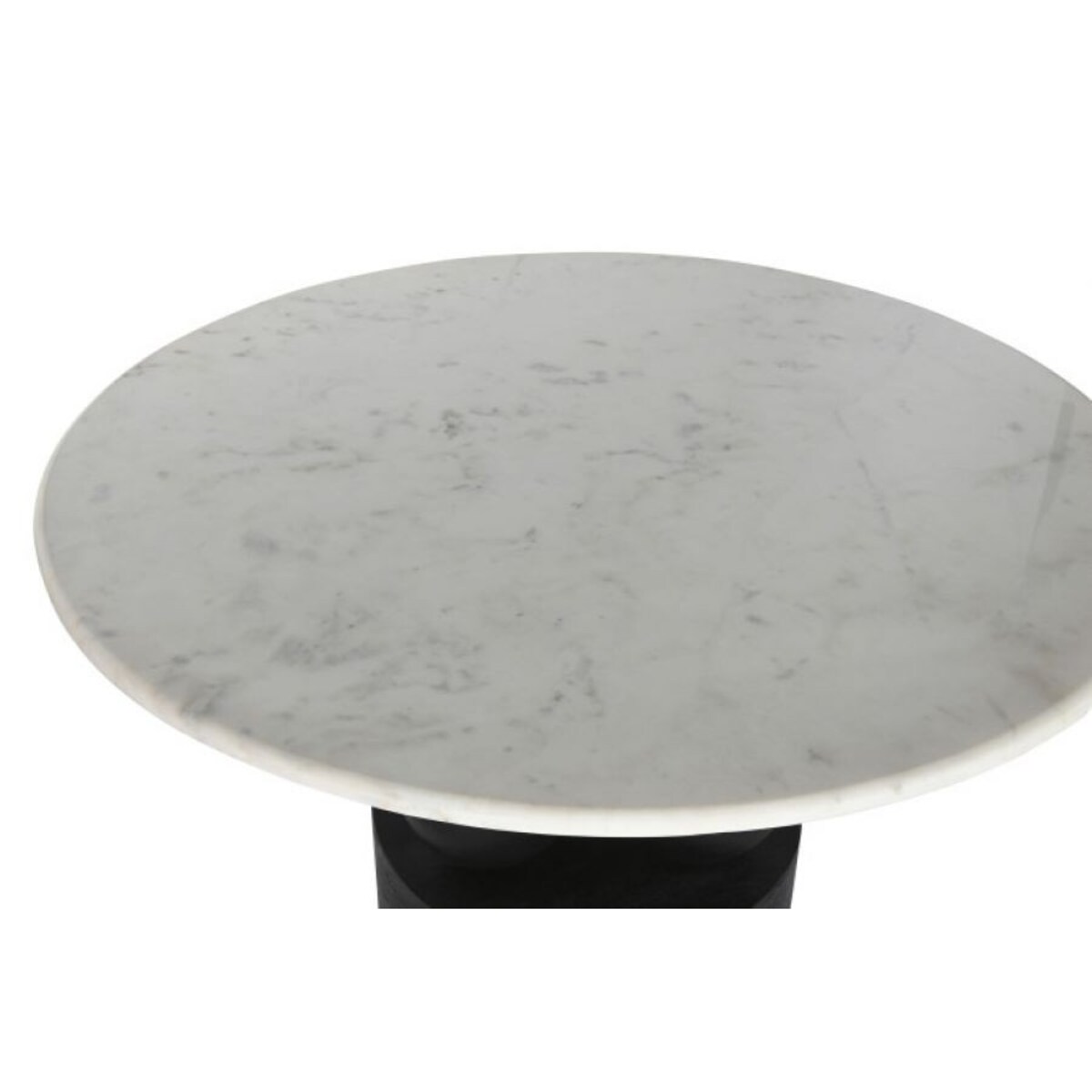 Okrągły stół z białym marmurowym blatem Ø120 cm KALINA