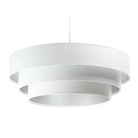Lampa wisząca TRIO biała/srebrna