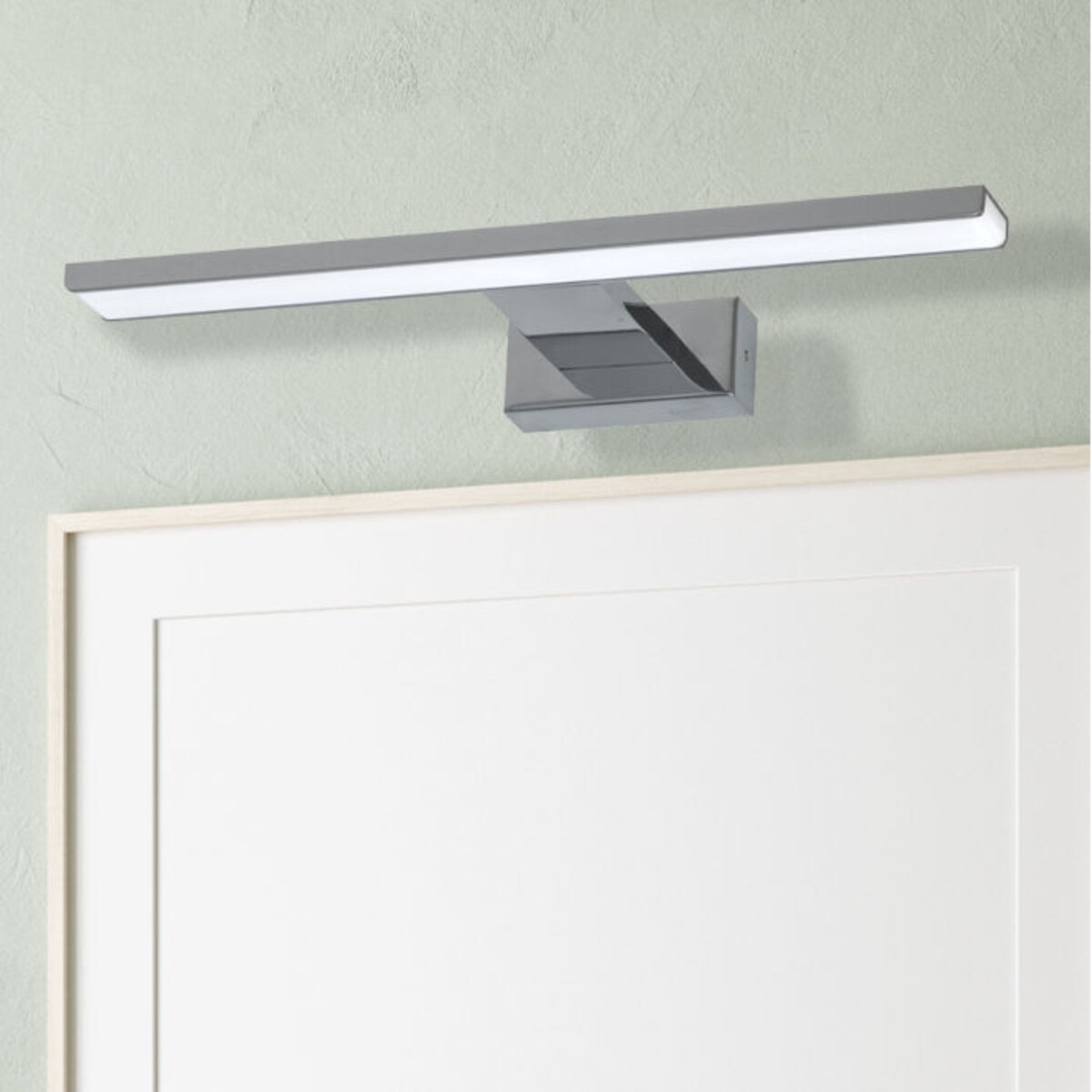 Kinkiet LAMPA ścienna SHINE ML028 Milagro metalowa OPRAWA LED 7W 4000K nad lustro do łazienki galeryjka IP44 chrom