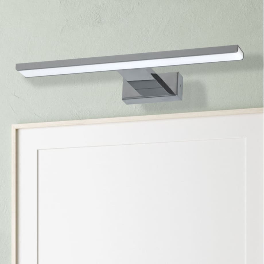 Kinkiet LAMPA ścienna SHINE ML028 Milagro metalowa OPRAWA LED 7W 4000K nad lustro do łazienki galeryjka IP44 chrom