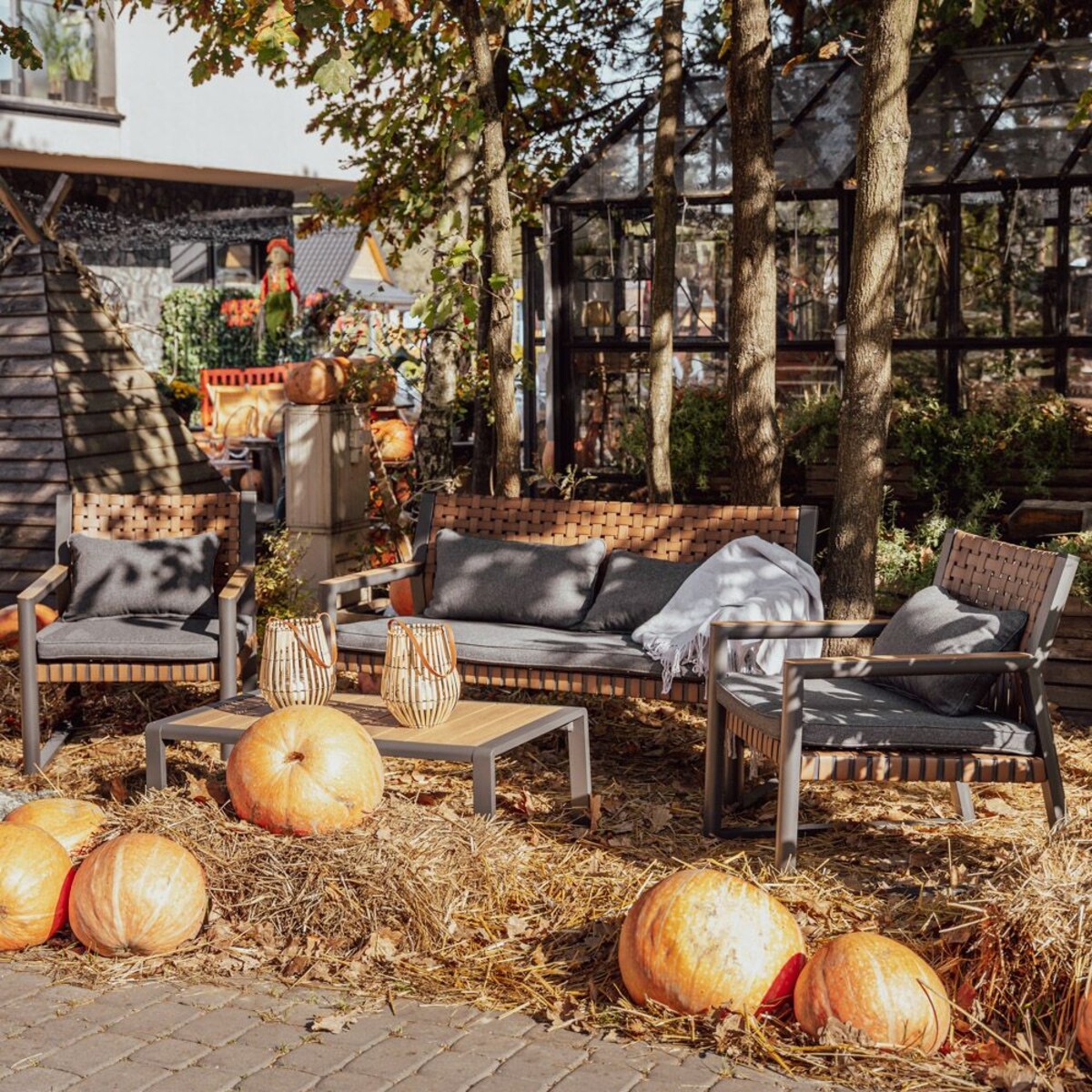 ZESTAW MEBLI OGRODOWYCH TEXAS Z SOFĄ I FOTELAMI