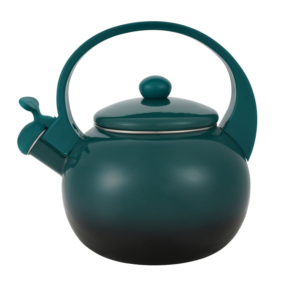 Czajnik Emaliowany Retro 2.2L Zielony Z Gwizdkiem Stal Węglowa Indukcja Gaz