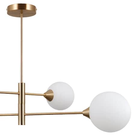 LAMPA sufitowa EVORA PND-55342-4-HB Italux molekuły szklane kule czarne białe