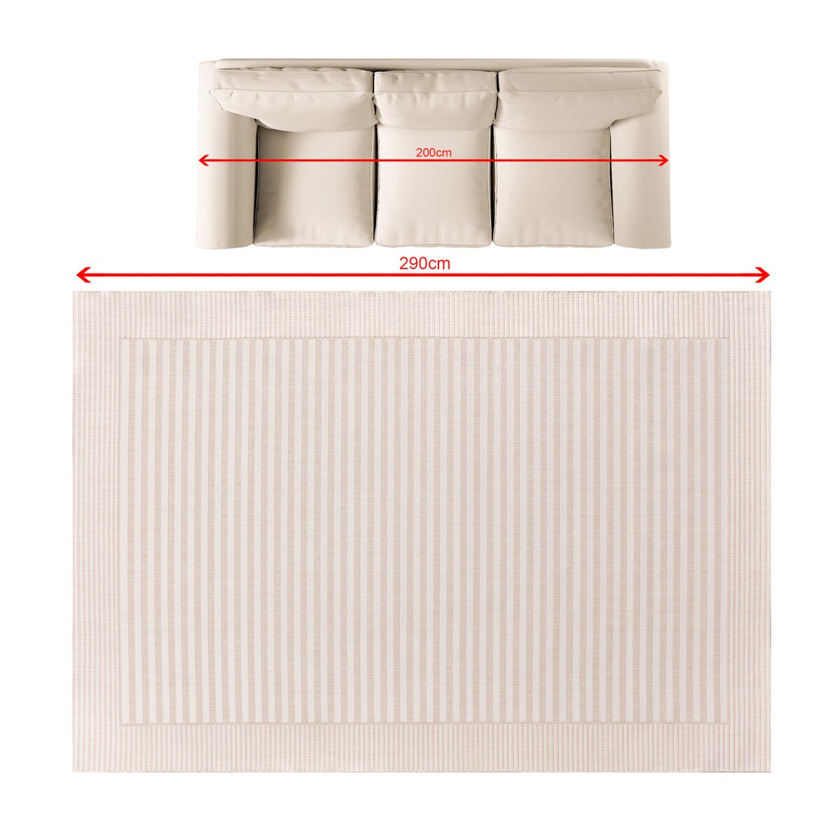 Dywan Lunara cream 200x290 cm, 200x290 cm