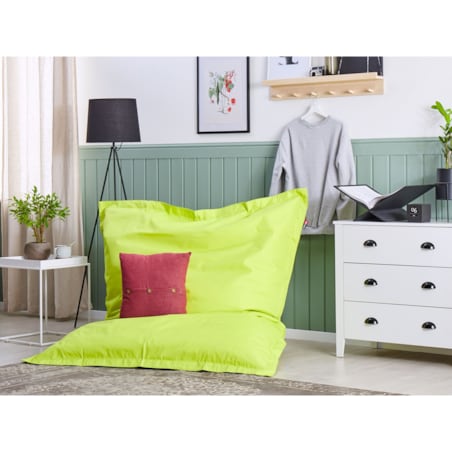 Pokrowiec na fotel worek FUZZY 180 cm 140 cm Limonkowy