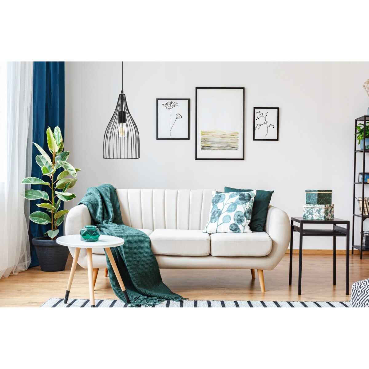 Lampa Sufitowa Wisząca Loft E27 Rimini Retro Black